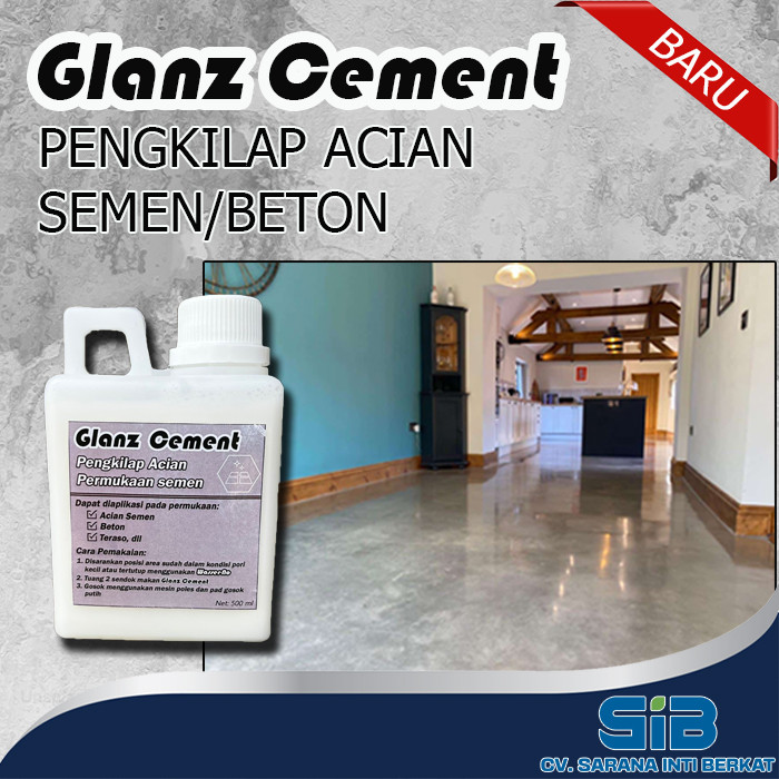 Glanz Cement Pengkilap Poles Lantai Acian Semen Beton
