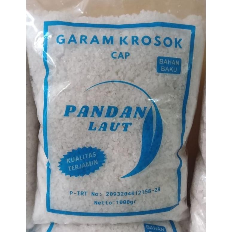 

(Terbaru) Garam krosok kemasan cap pandan laut 1kg | garam kasar | garam murni | garam bahan baku (Terlaris)