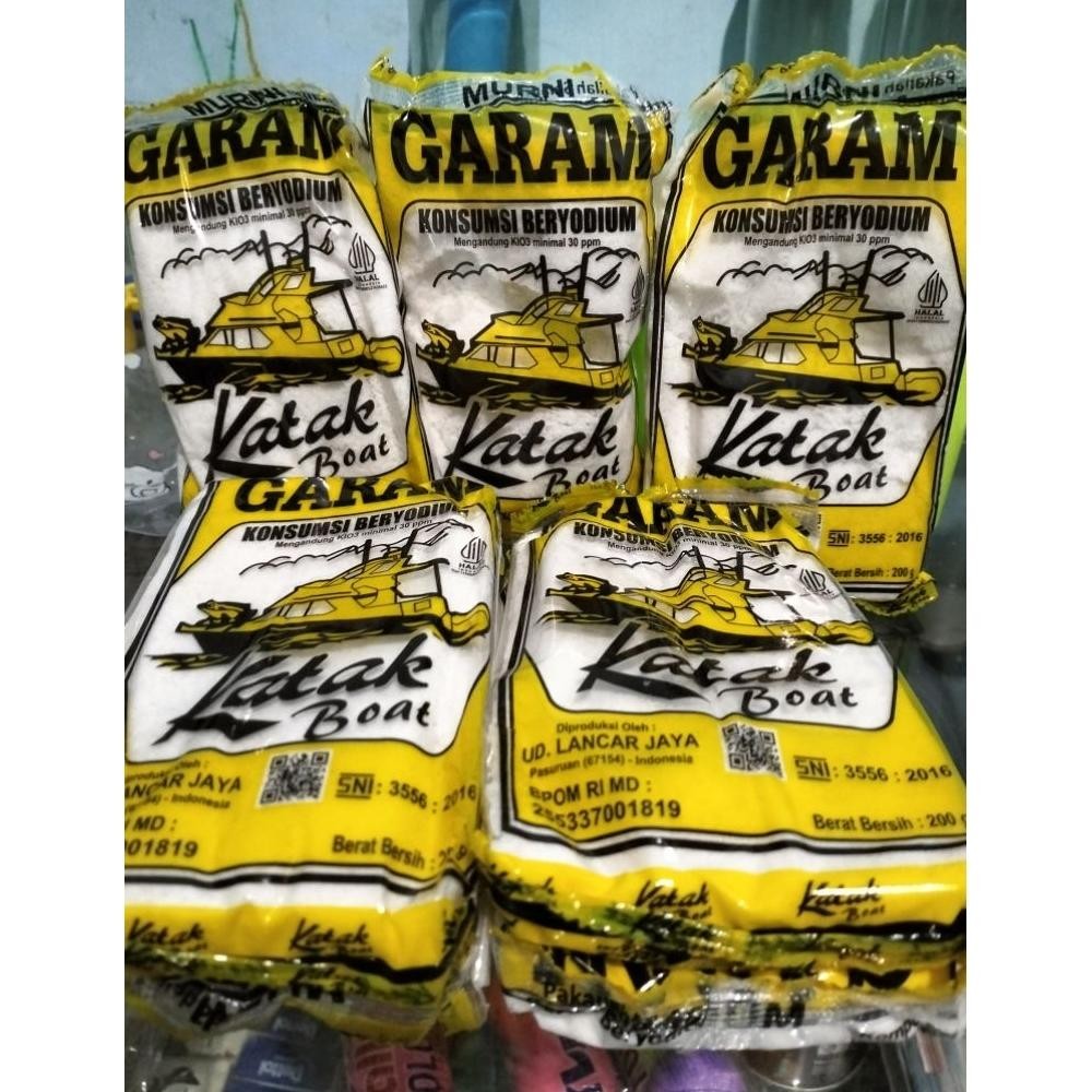 

(Terbaru) GARAM DAPUR MURNI CAP KATAK KEMASAN 200GR KEMASAN BESAR (Terlaris)