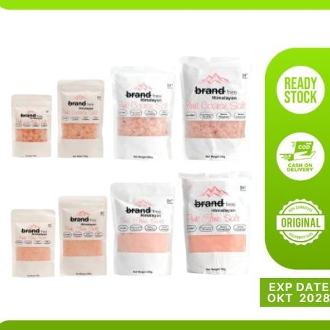 

(Terbaru) Garam Himalaya Organik Original Premium Pink Himalayan Salt Brandfree - Asli Himalaya 84+ Minerals HALAL Non GMO Tanpa Pewarna Perisa Pengawet (Terlaris)