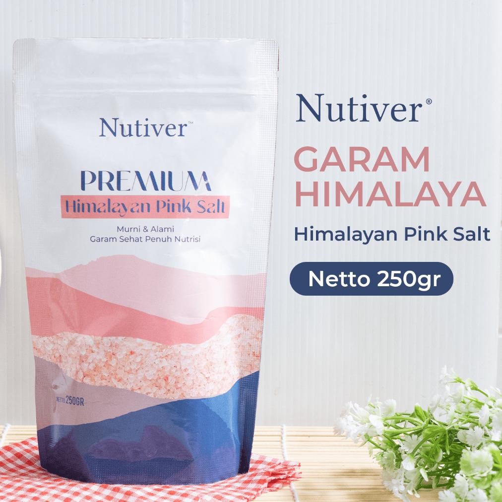

(Terbaru) NUTIVER Garam Himalaya 250gr / Himalayan Pink Salt (Terlaris)