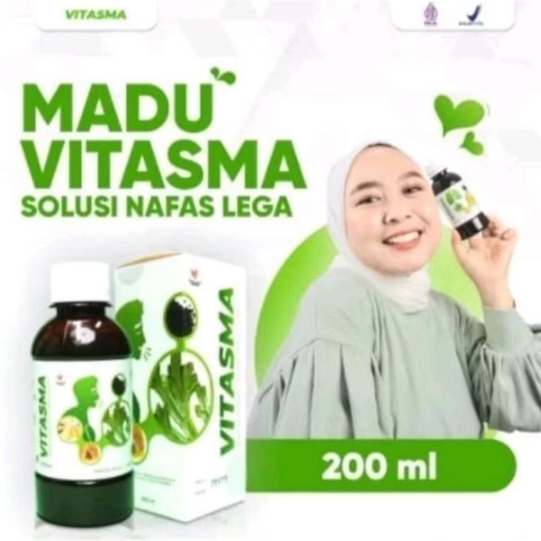 

(Terbaru) TERLARIS Madu Vitasma Original meredakan gangguan batuk dan asma Isi @200 ml (Terlaris)