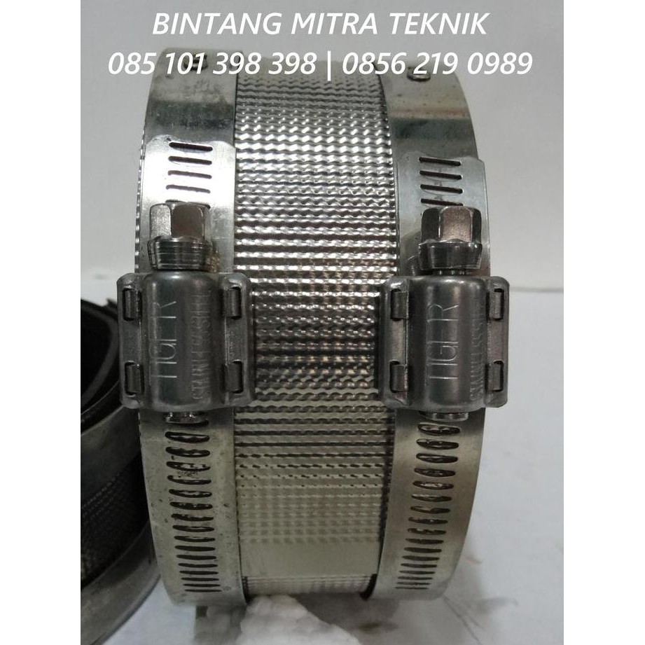 Clamp Pipa Stainless Tiger - Repair Clamp Rubber Stainless 4"