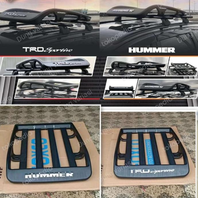 N Rak Bagasi Atas Model Hummer Trd Sportivo Mobil Universal Pajero Hrv