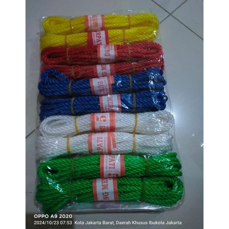 

TALI TAMBANG 5 MM HARGA UNTUK 1 PACK ISI 10 GULUNG