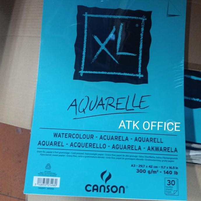 

Watercolor Book A3 300Gsm Aquarelle Canson Buku Sketch A3 Buku Cat Air