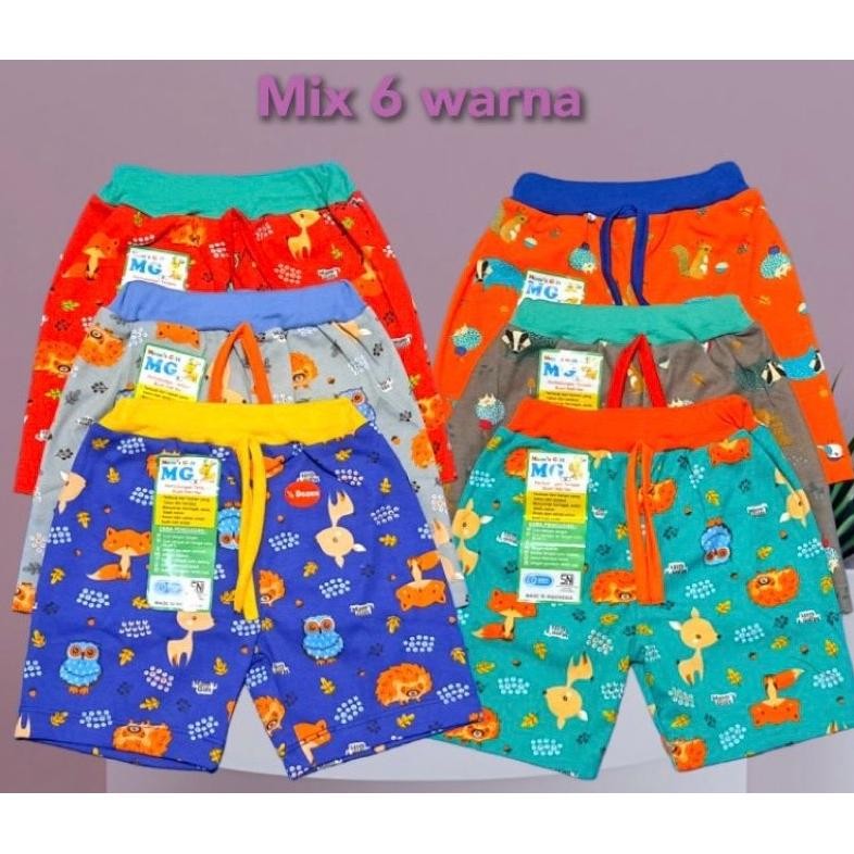 Fgh-56 (3Pcs) Celana Petak Anak Boxer MomS Gift Mom Gift Moms Gift Fullprint Fgh-56