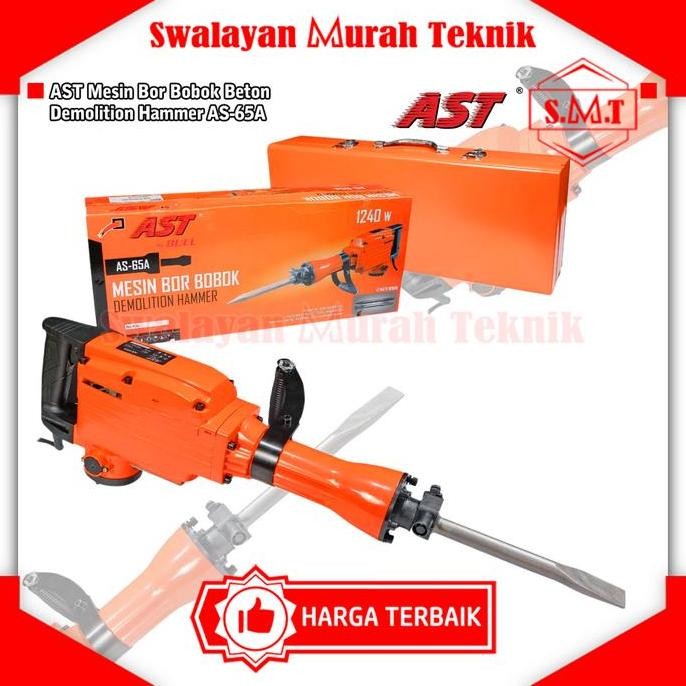 >>>>>] Mesin Bor Bobok Beton AST AS-65A Demolition Jack Hammer mod. Hitachi