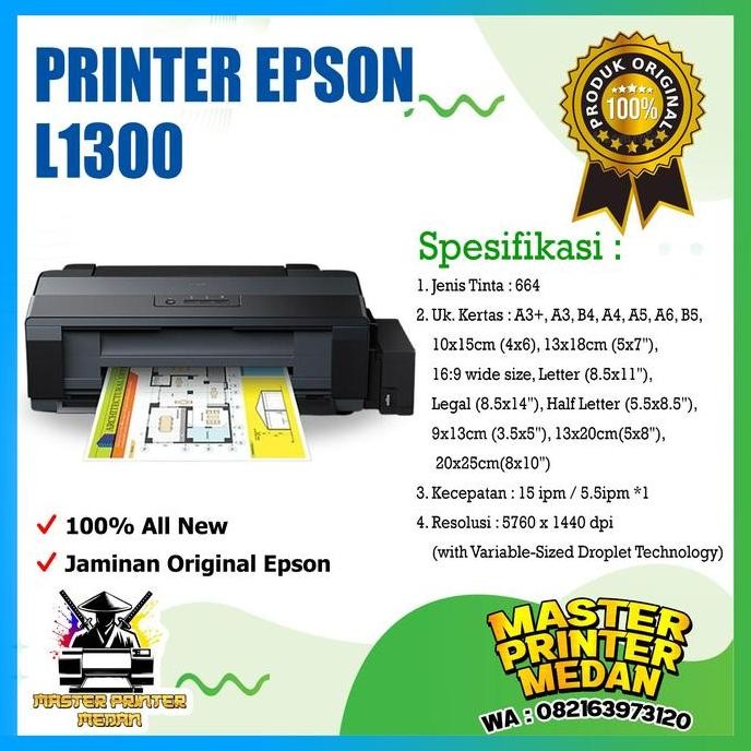 best seller] Printer Epson L 1300 Printer A3+ L1300 GARANSI RESMI