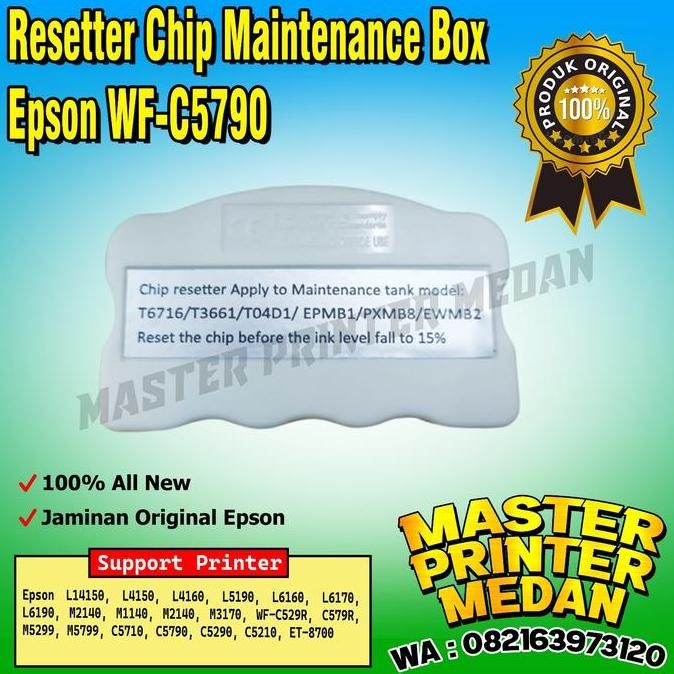 ```````] Resetter Chip Maintenance Box Epson WF-C5790