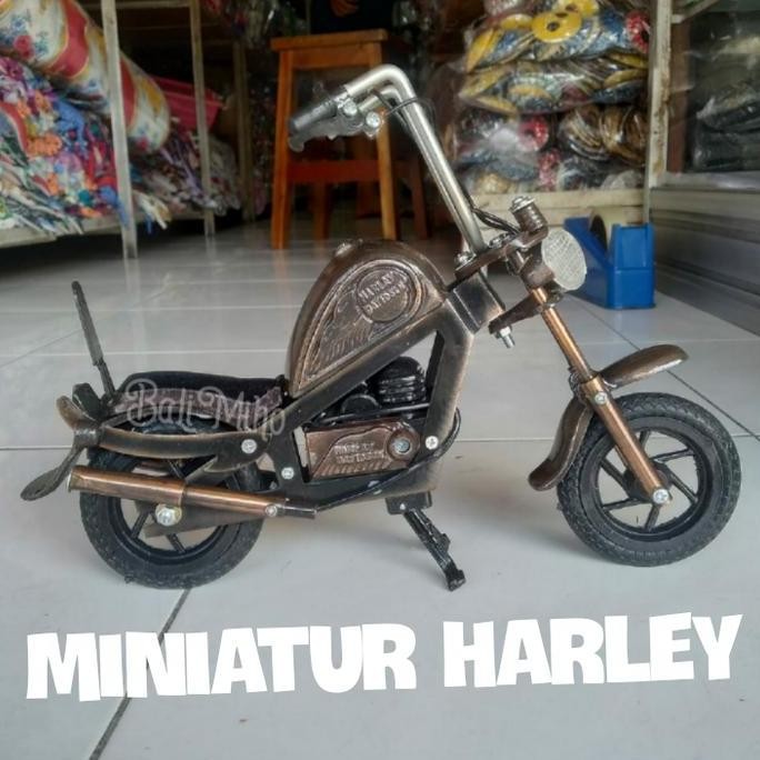 ] MINIATUR HARLEY DAVIDSON LOGAM/MINI HARLEY/MINIATUR MOTOR/MOTOR MINI