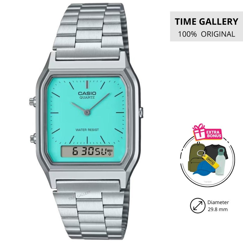 Jam Tangan Casio 100% Original Garansi Resmi Ori AQ-230A-2A2MQYDF AQ230A 230 2A2MQ 2A2