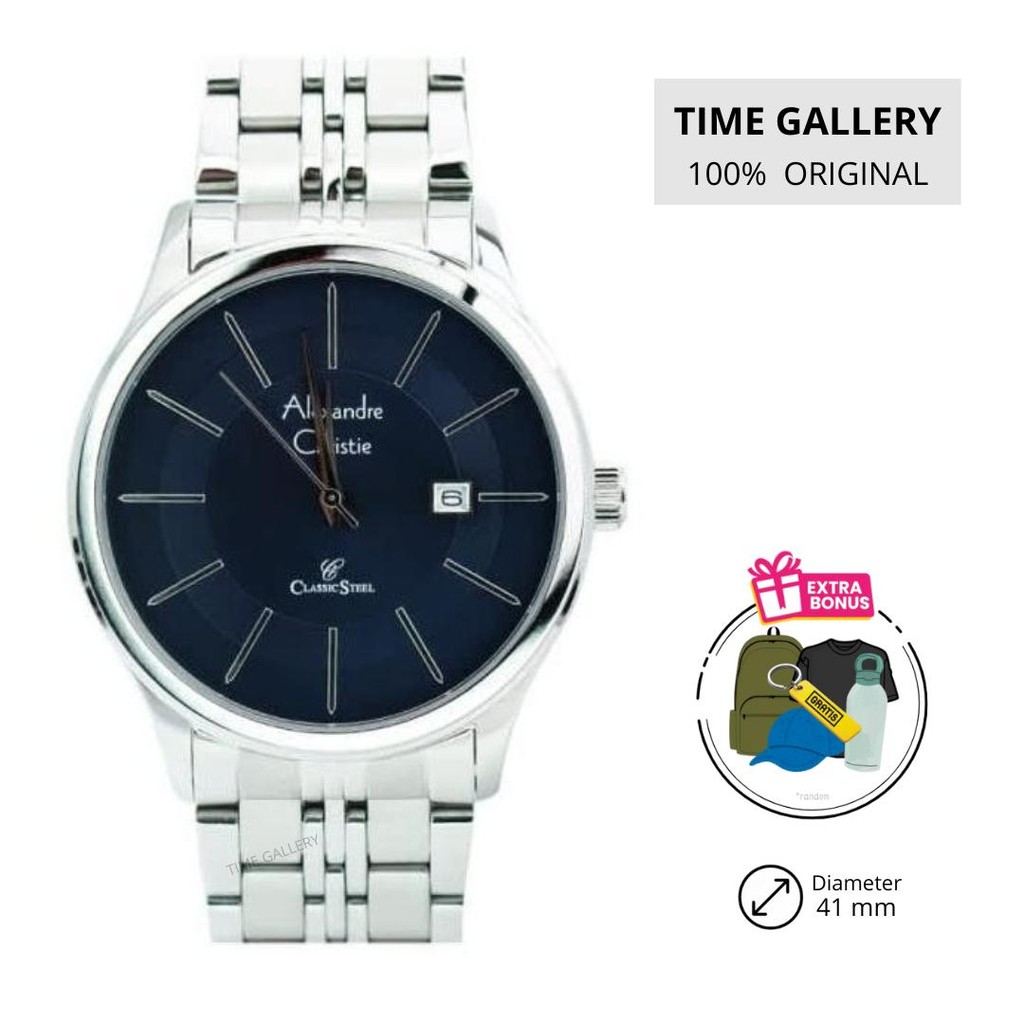 Jam Tangan Pria Alexandre Christie 8348 mdbssbu 8348mdbssbu md bssbu 8348md ac8348 original alexande