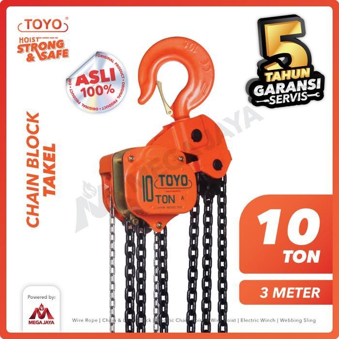 CHAIN BLOCK / TAKEL 10 TON X 3 METER TOYO
