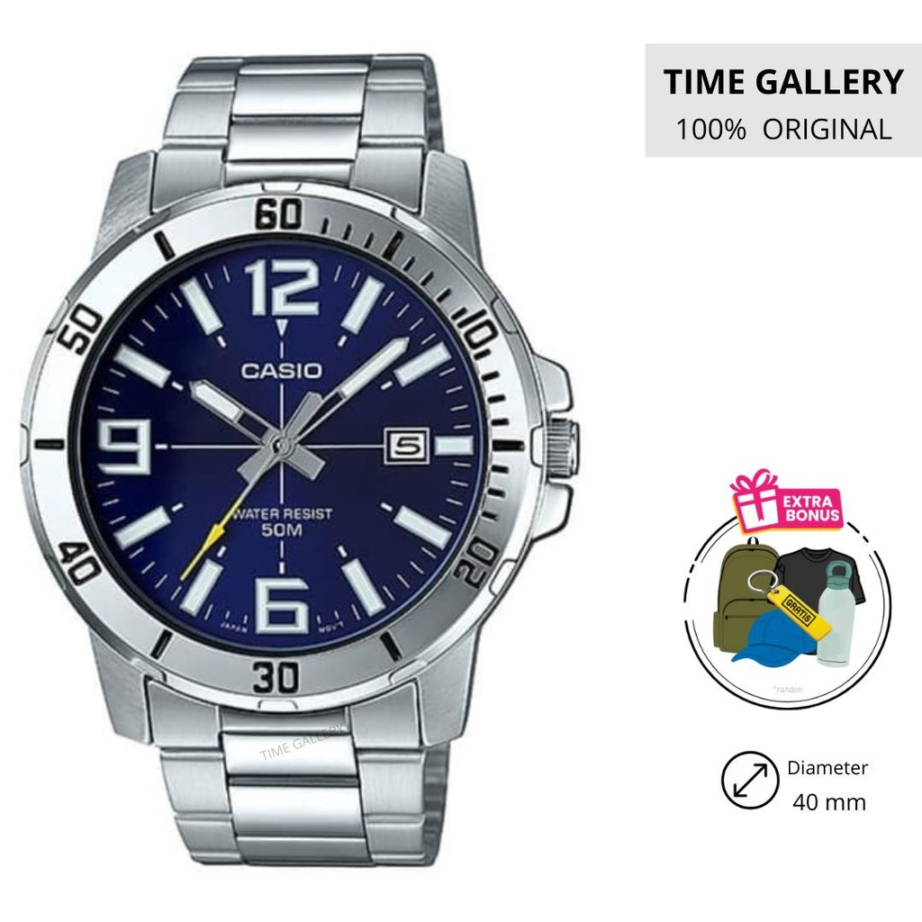 Jam tangan original casio ori mtp-vd01d-2bvudf mtpvd01d2bvudf mtpvd01d mtpvd01 vd01 v01d 2bvdf 2bv 2