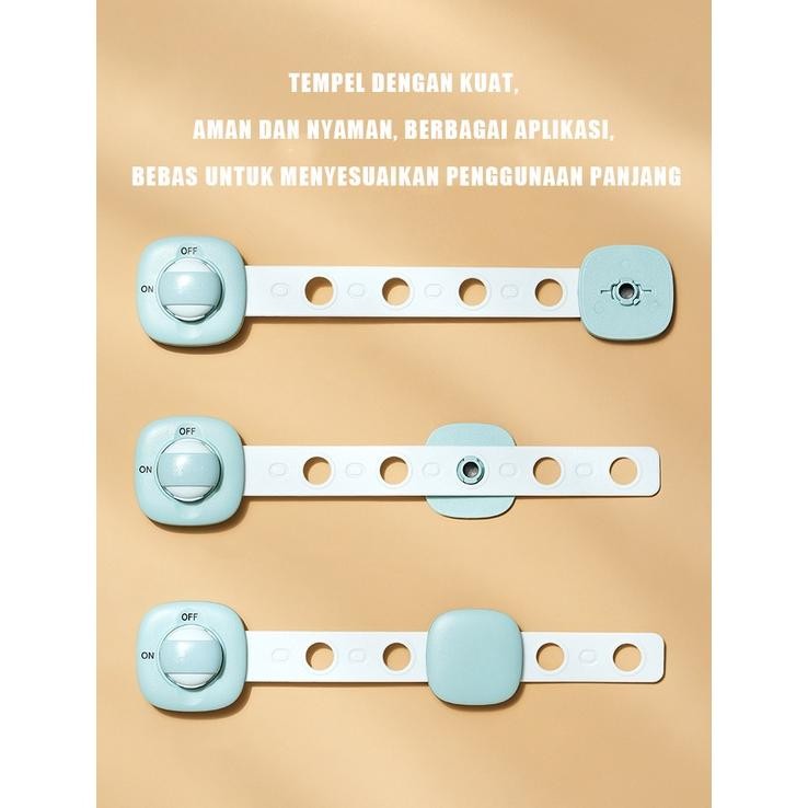 New - Kunci Lemari Kunci laci Safety Lock Pengaman Lemari Pengunci Lemari Pengunci Kulkas Pengaman P