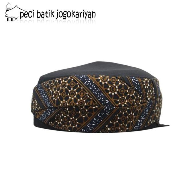 Peci Batik Jogokariyan Terbaru Motif Asmaraloka Tlitik Truntum Kopiah Songkok Pria Muslim Kain Katun