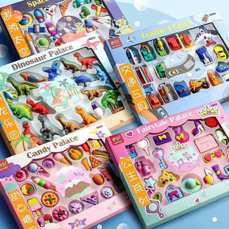 

Per Kotak Penghapus Kter Motif Mainan Anak Laki Perempuan Stimulasi Sensory Play Stationery Gift Set