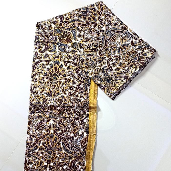 Kain Batik Prada Emas Motif Pisang Bali Jogja Solo jawa