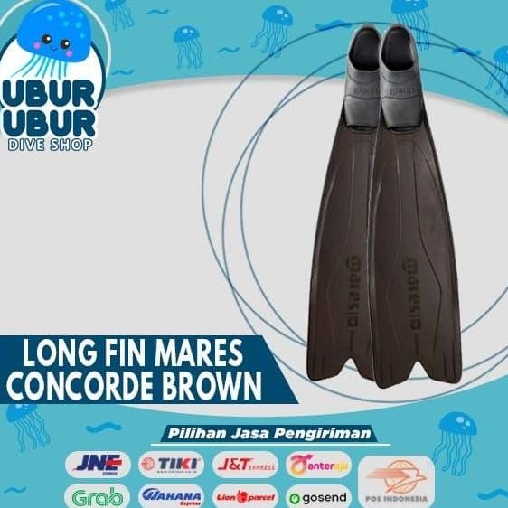 Long Fin Mares Concorde Brown - Kaki Katak/Fin Freediving/Spearfishing