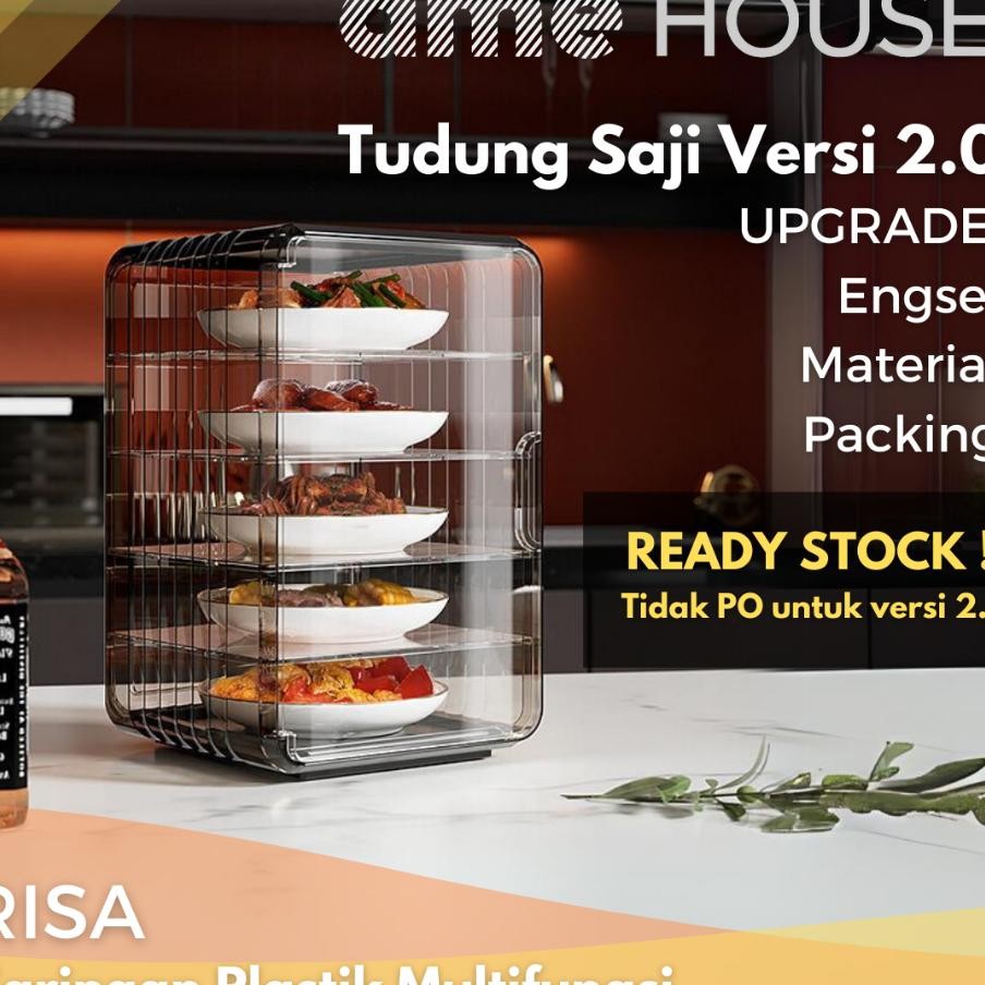 Ame Yoya Food Cover Tudung Saji Tingkat Penyimpanan Makanan Tudung Saji 4 Tingkat