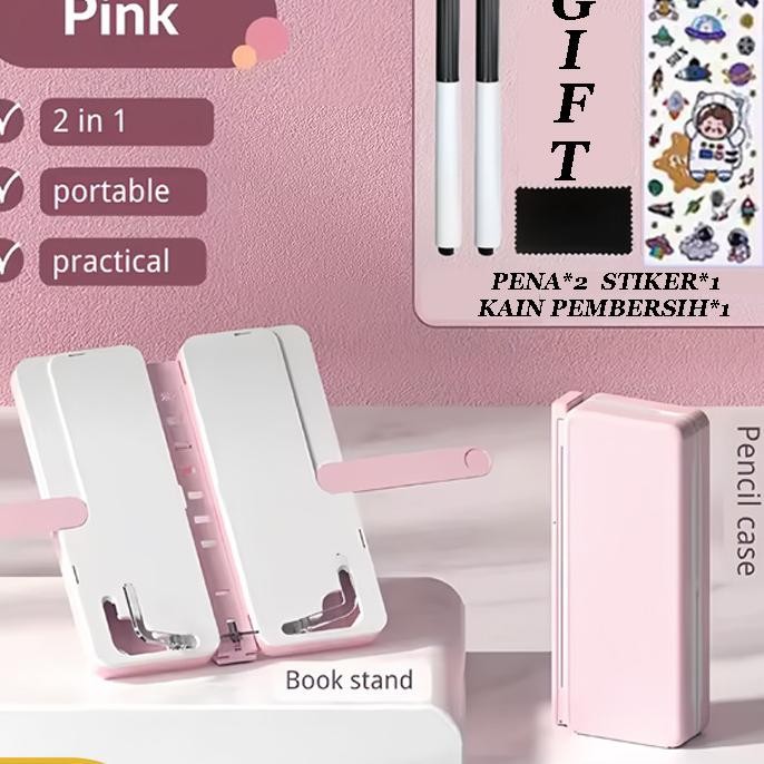

Sutangtempat Pensil 2 In 1 Multifungsi Dudukan Baca Yang Dapat Dilipat Dengan Tatakan Buku Dan Papan Tulis Praktis