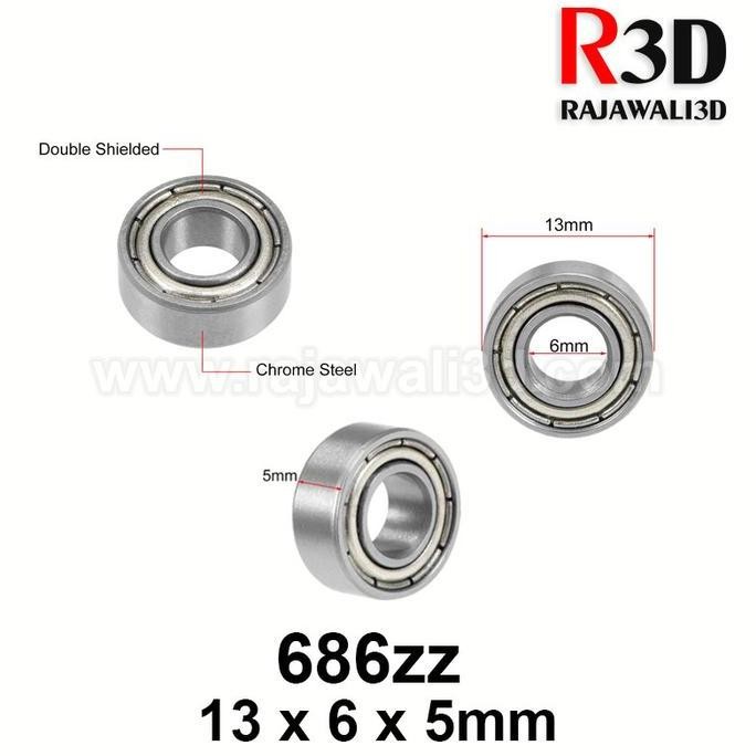 Ball Bearing 686zz 686 zz Miniature 6x13x5mm
