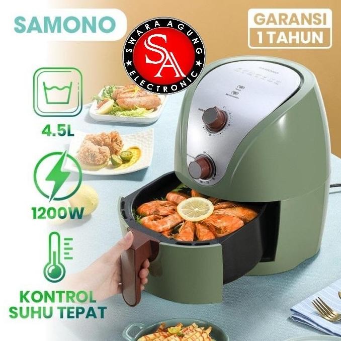 Air Fryer 4.5 Liter Samono Sw-Kz01 - Alat Penggorengan Tanpa Minyak Co