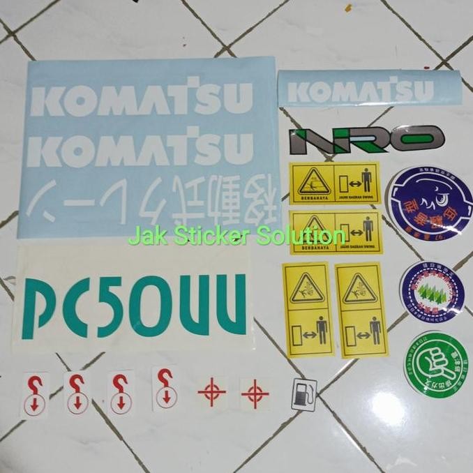 Stiker Komatsu Pc50Uu Sticker Excavator Harga Spesial