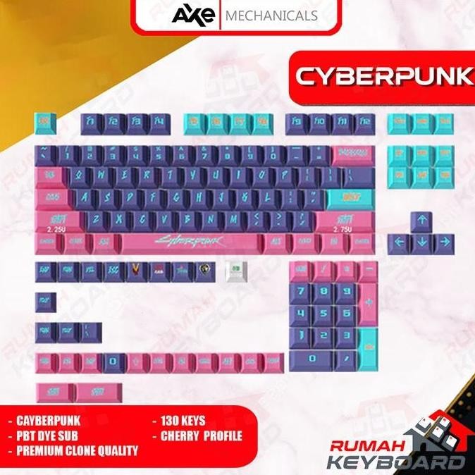 Keycap - Keycaps - Cherry - Cyberpunk - Pbt - Dye Sub Co