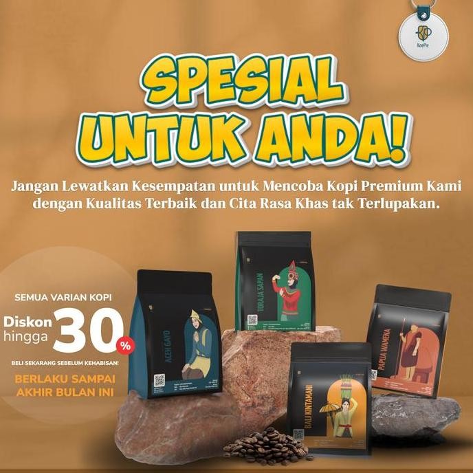 

Kopi Arabica Papua Wamena Premium Single Origin Coffee Roasted Beans