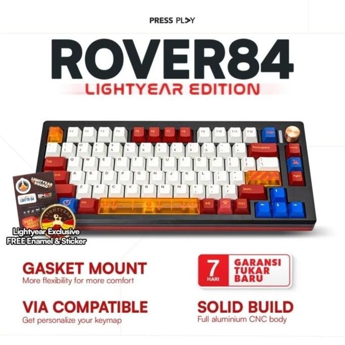 Rover V84 Wirelecss Cnc Aluminium Mechanical Keyboard Bekas Co