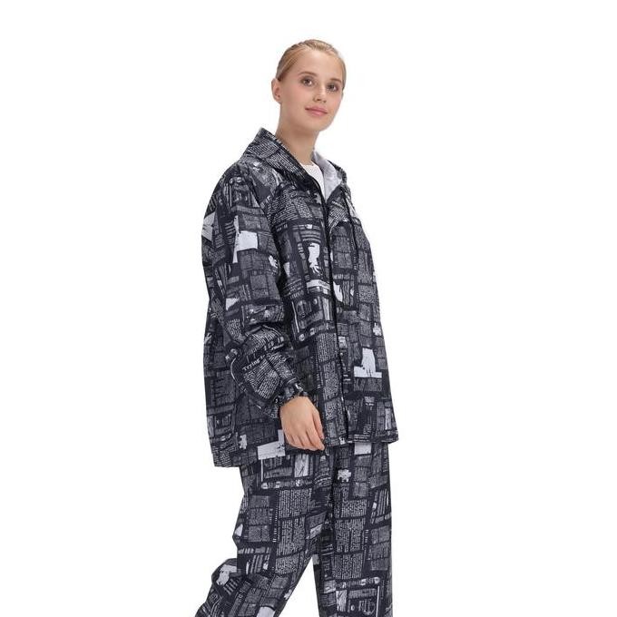 NEW - Jas hujan pria / jas hujan wanita / Raincoat / motif koran / GRC - 806