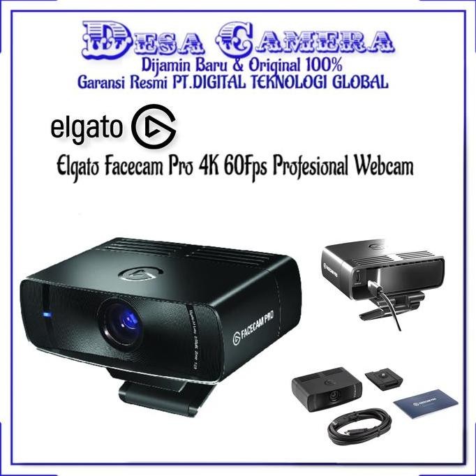 Elgato Facecam Pro 4K 60Fps Profesional Webcam Co
