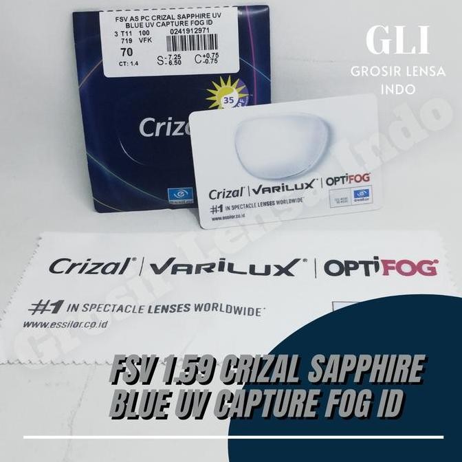 Lensa Sv Essilor Prevencia Airwear 1.59 Crizal / Blue Light Control