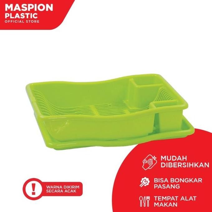 TERBARU - Maspion Plastik Rak Pengering Piring Dish Drainer Tivoli Dish BT 8