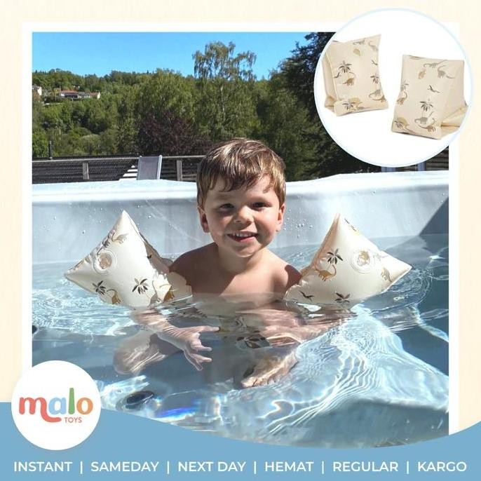 NEW - MALOTOYS - Pelampung Lengan Dino Arm Bands Ring Tangan Swim Floaties Pelampung Anak Dinosaurus