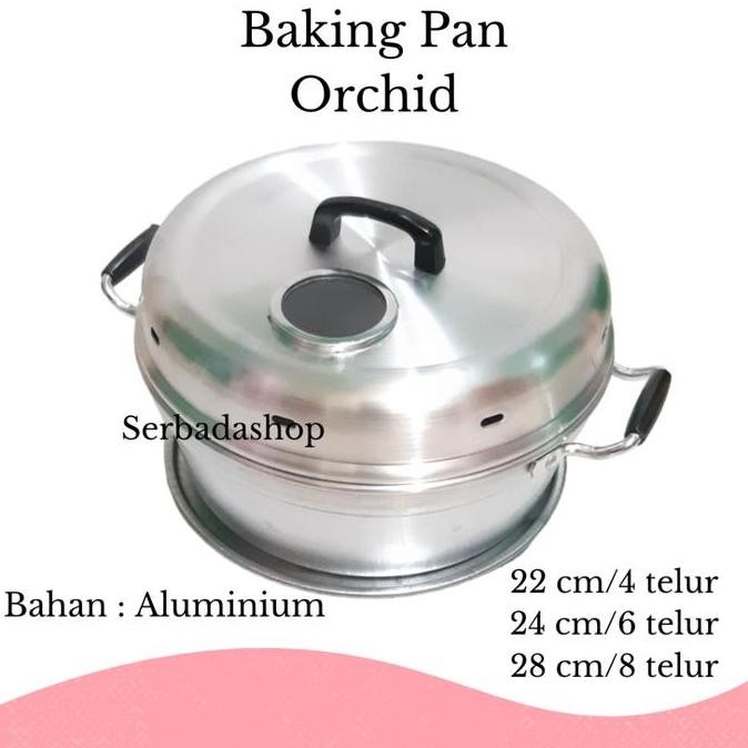 TERBARU - Baking Pan Orchid Panci Cetakan Bolu/Panci Panggang Kue Bolu