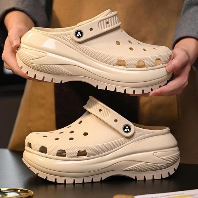 

Clogs Sandal Baim Wanita Kekinian Sandal Kodok Wanita Cewek Sandal Jelly Wanita Selop Sandal Wedges Platform sendal Tinggi 8cm Big SIze imut kps sandal mule & clog LS