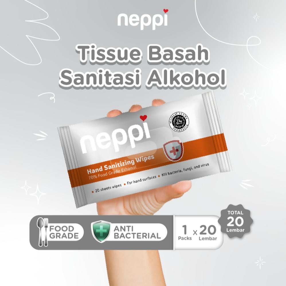 Gh-56 Neppi Hand Sanitizing Wipes 20S - Tisu Alkohol Gh-56