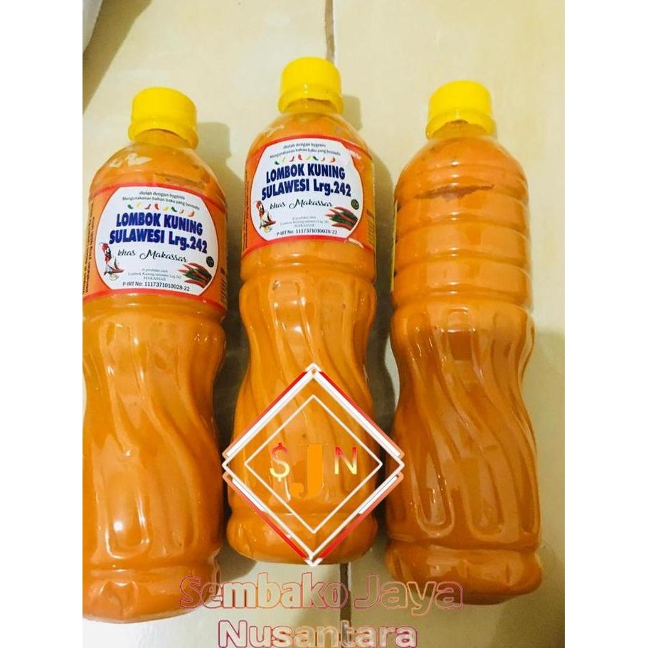 

Saos Lombok Kuning / Sambal Lombok Kuning Sulawesi 600Ml Khas Makassar