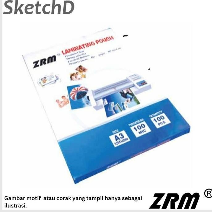 

Plastik Laminating Pouch Film A3 100 Micron Zrm Laminasi Isi - 100 Lembar Co