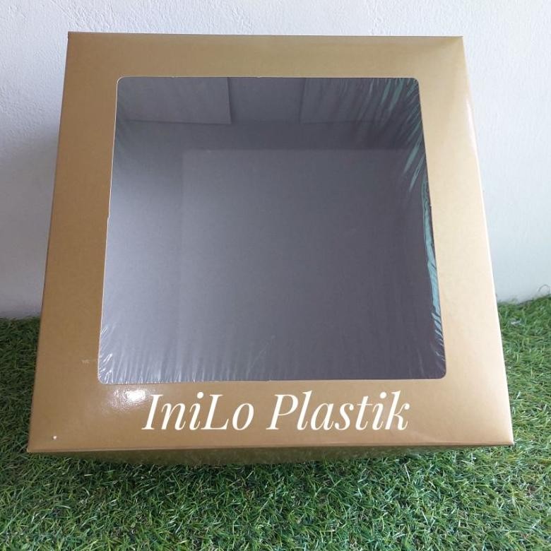 

Ty-65 Yui-7 @10Pcs Box Dus Kotak Kue Hampers Emas Gold 30X30X11,5 Cm / Dus Gold Km Kaca Terlaris