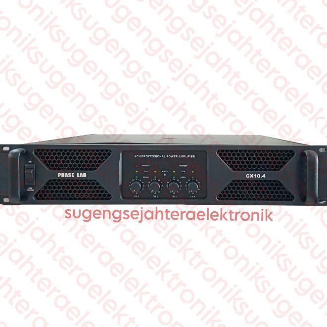 Wwr-76 Hot Sale Power Amplifier Phase Lab Cx 10.4 Class H - 4 Channel Original Phaselab Berkualitas