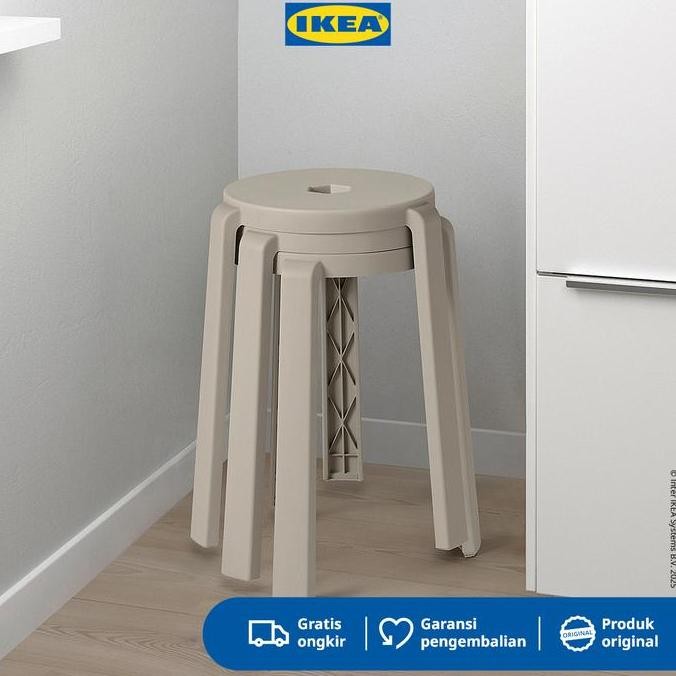 Ikea Ibbarbo Bangku Minimalis Krem  Furniture