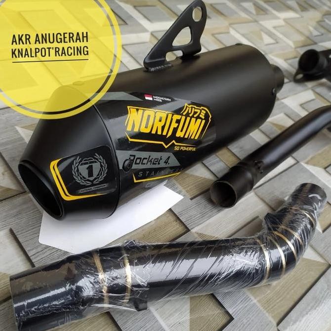knalpot norifumi black PNP KLX CRF wr dan db killer Original