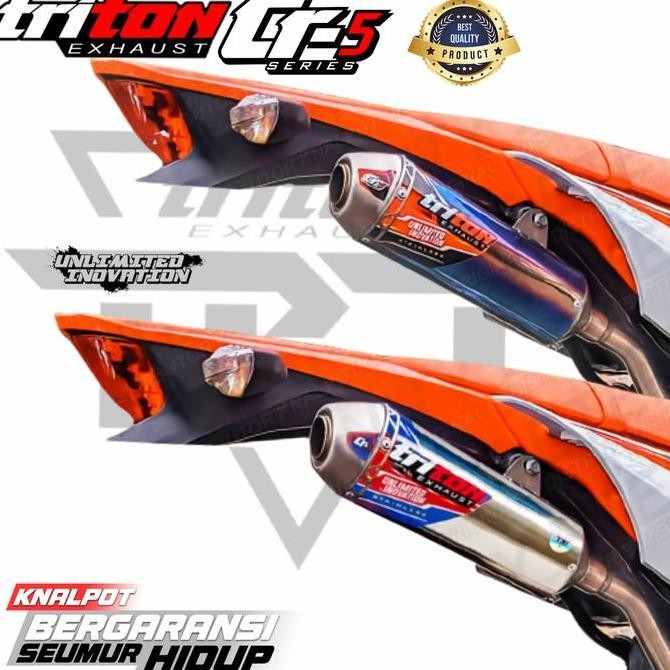 knalpot crf 150 klx 150 wr155 original triton exhaust Original