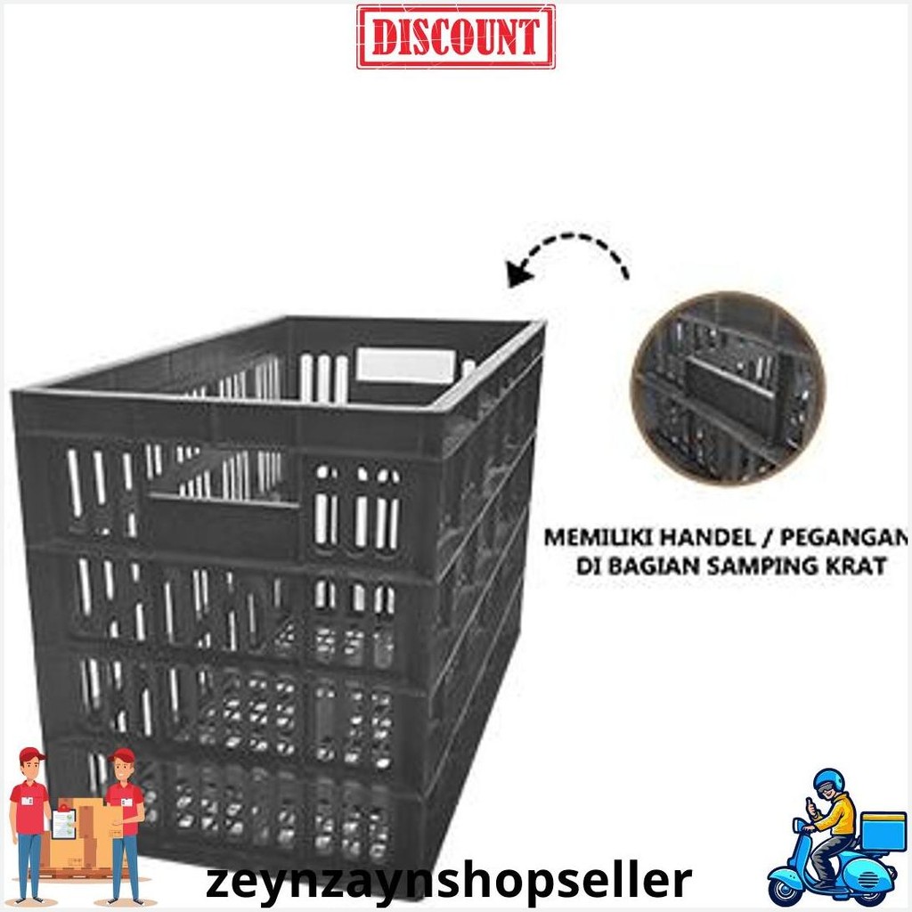 Krat Industri 50L / Keranjang Krat Buah Plastik 50L Murah / Krat Plastik / Keranjang Serbaguna Siap 