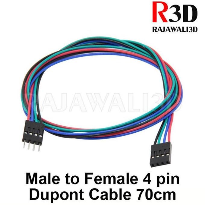 Kabel Jumper Wire Dupont Cable 4pin 70 cm Male to Female Dual