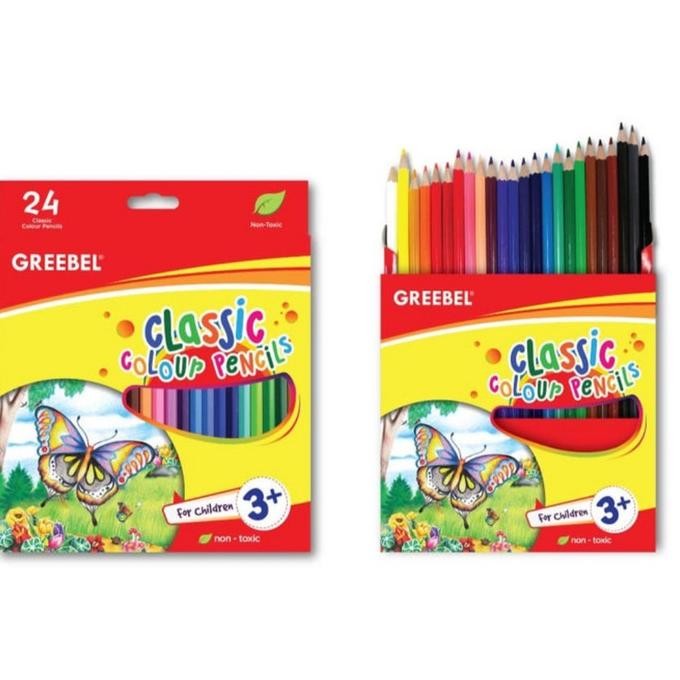 

H-4 [Set] Pensil Warna / Pencil Color 24 Warna - Greebel Murah H-4